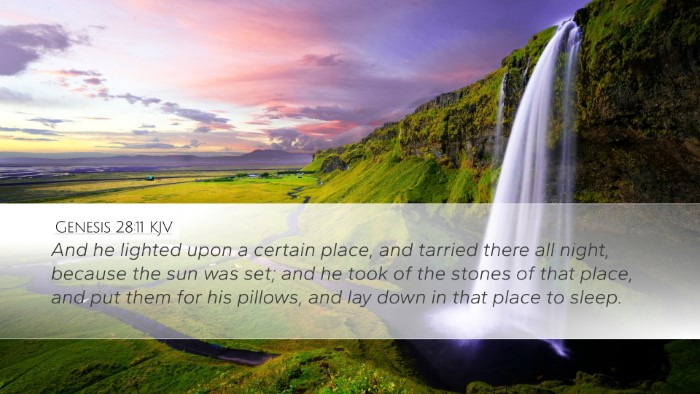 Genesis 28:11 Bible Commentary