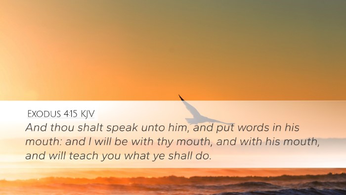 Exodus 4:15 Bible Commentary