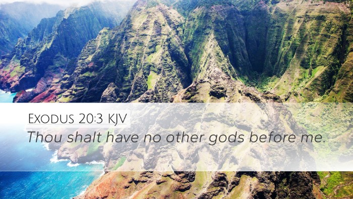 Exodus 20:3 Bible Commentary