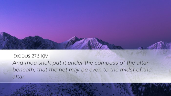 Exodus 27:5 Bible Commentary
