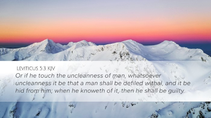 Leviticus 5:3 Bible Commentary