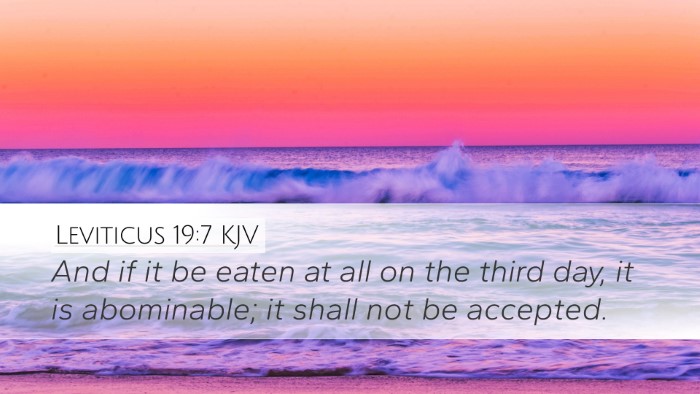 Leviticus 19:7 Bible Commentary