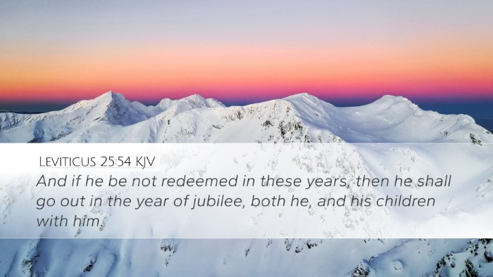 Leviticus 25:54 Bible Commentary