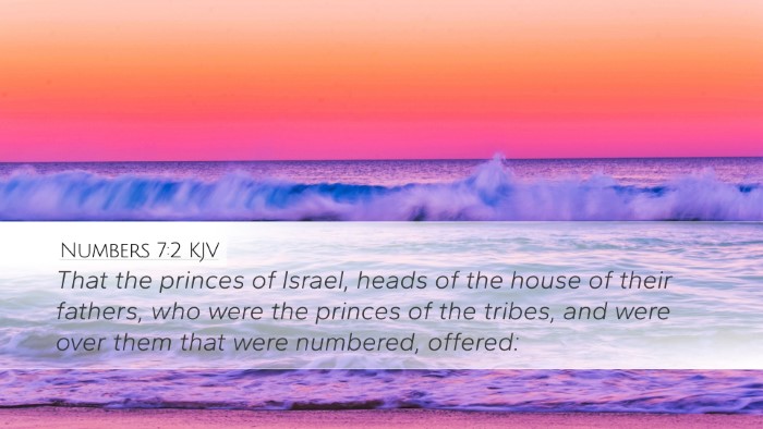 Numbers 7:2 Bible Commentary