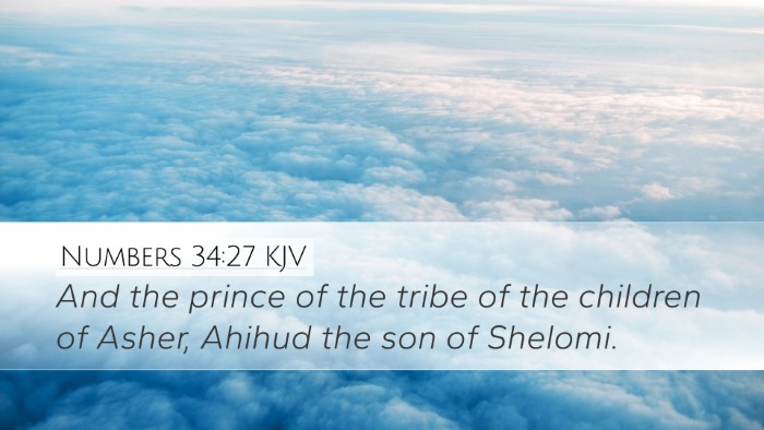Numbers 34:27 Bible Commentary