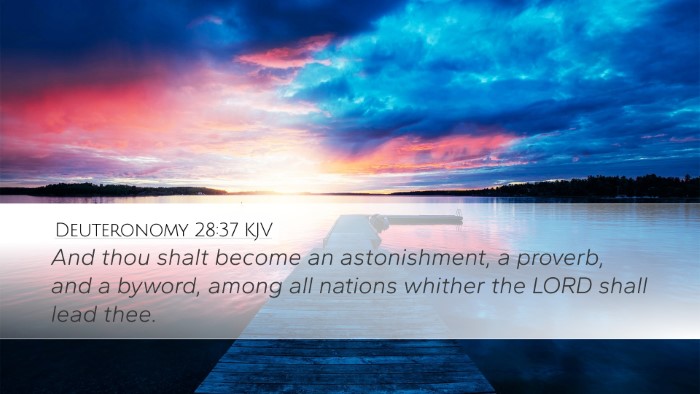 Deuteronomy 28:37 Bible Commentary