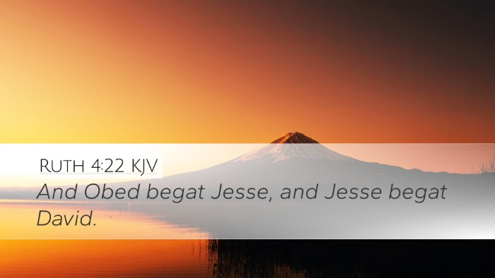 Ruth 4:22 Bible Commentary
