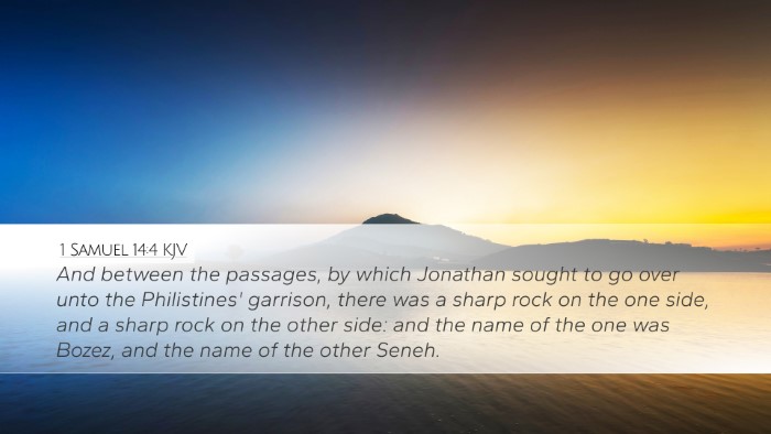 1 Samuel 14:4 Bible Commentary