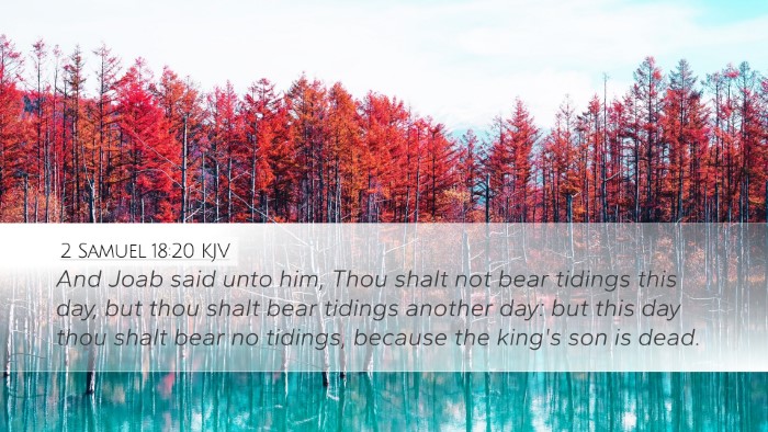 2 Samuel 18:20 Bible Commentary