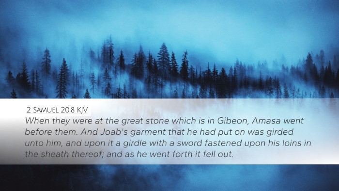 2 Samuel 20:8 Bible Commentary