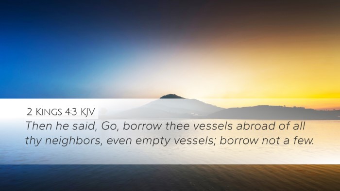 2 Kings 4:3 Bible Commentary
