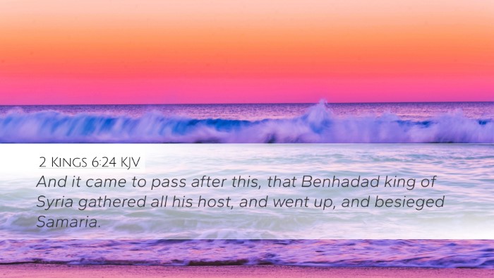 2 Kings 6:24 Bible Commentary