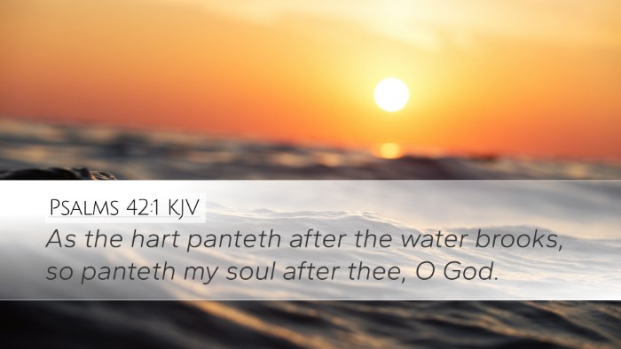 Psalms 42:1 Bible Commentary