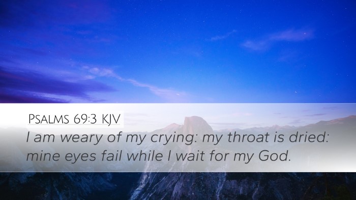 Psalms 69:3 Bible Commentary