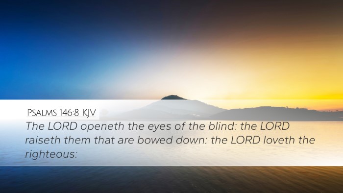 Psalms 146:8 Bible Commentary