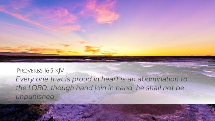 Proverbs 16:5 Bible Commentary