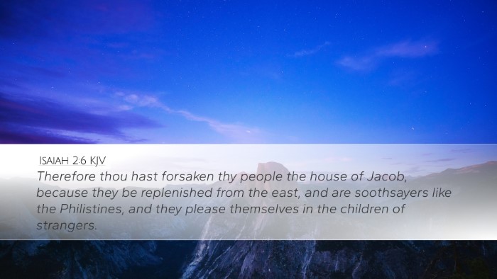 Isaiah 2:6 Bible Commentary