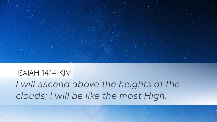 Isaiah 14:14 Bible Commentary