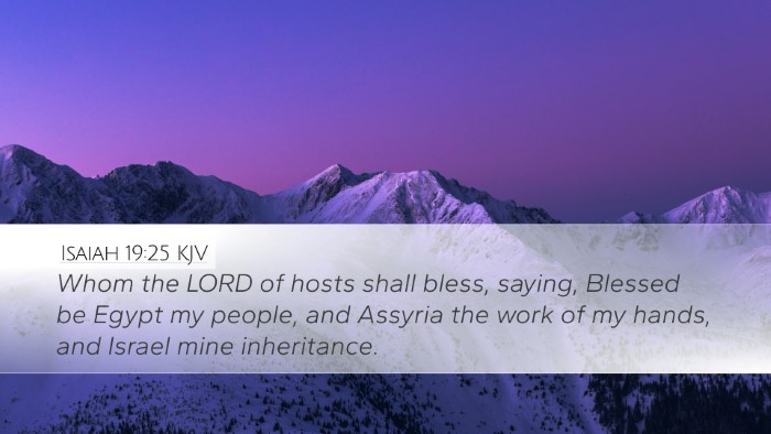 Isaiah 19:25 Bible Commentary