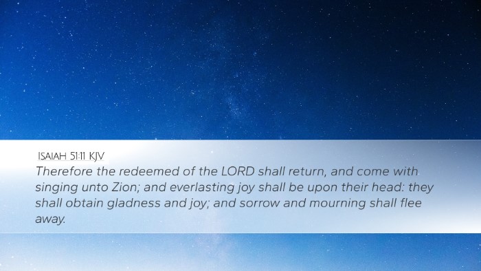 Isaiah 51:11 Bible Commentary