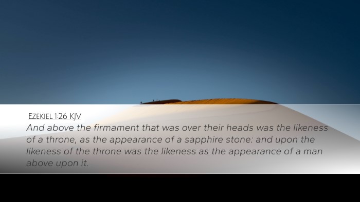 Ezekiel 1:26 Bible Commentary