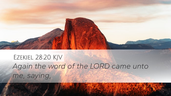 Ezekiel 28:20 Bible Commentary