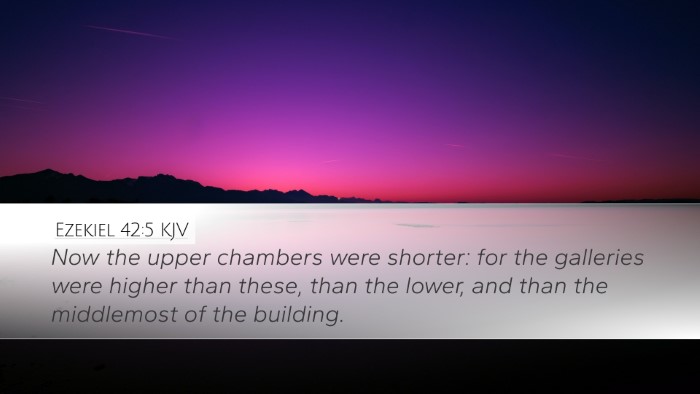 Ezekiel 42:5 Bible Commentary