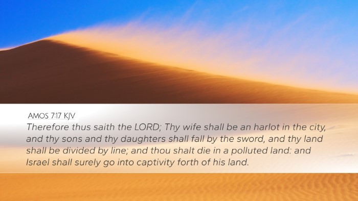 Amos 7:17 Bible Commentary