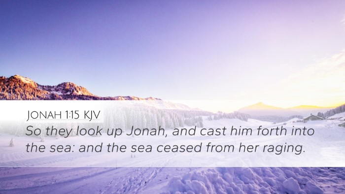 Jonah 1:15 Bible Commentary