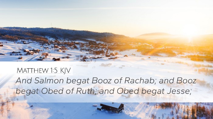 Matthew 1:5 Bible Commentary