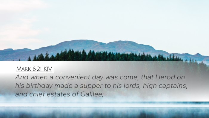 Mark 6:21 Bible Commentary