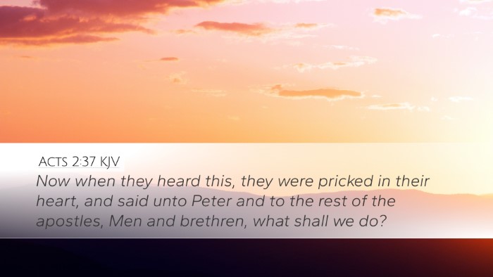 Acts 2:37 Bible Commentary