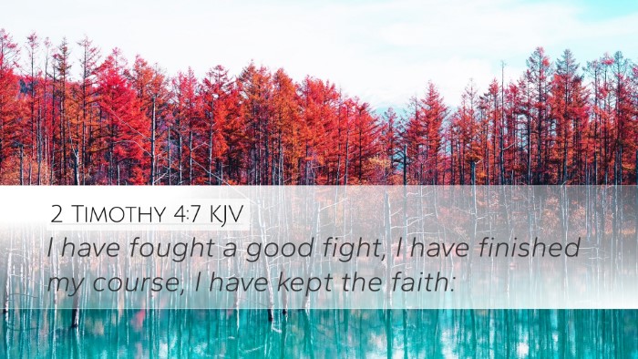 2 Timothy 4:7 Bible Commentary