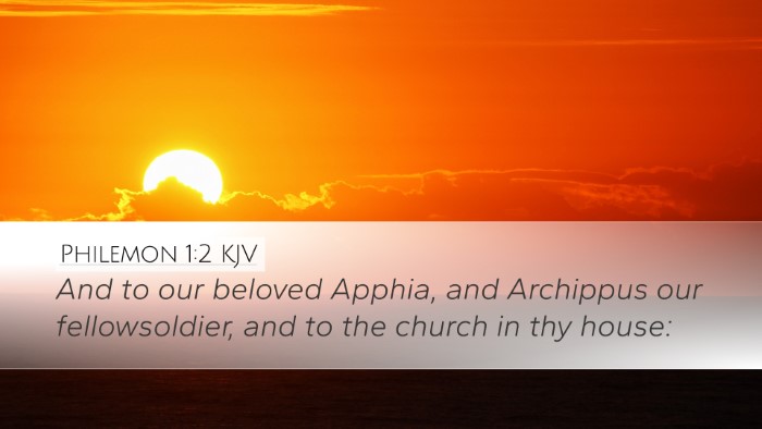 Philemon 1:2 Bible Commentary