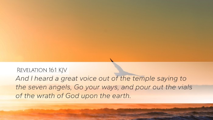 Revelation 16:1 Bible Commentary
